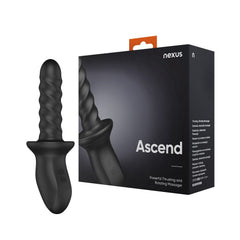 Nexus – Ascend Thrusting & Rotating Massager – Black