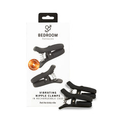 Bedroom Fantasies - Vibrating Nipple Clamps - Black