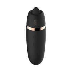 Rosy Gold – Licking Stimulator with Luxury Charging Case – Black