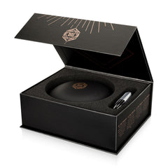 Rosy Gold – C-Shape Vibrator with Luxury Charging Case – Black