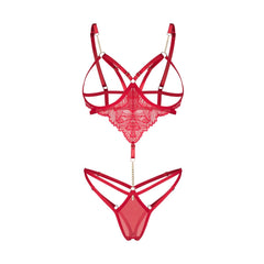 Obsessive – Matildea Crotchless Teddy – Red