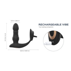 HoneyPlayBox – Cyrus Thrusting Prostate Vibrator – Black