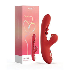 HoneyPlayBox – Tickler Wiggling Tapping Vibrator – Red