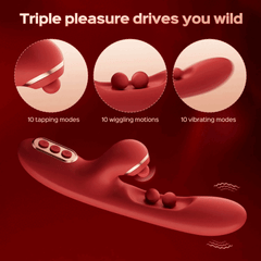 HoneyPlayBox – Tickler Wiggling Tapping Vibrator – Red