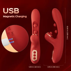 HoneyPlayBox – Tickler Wiggling Tapping Vibrator – Red