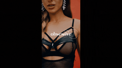 Obsessive – Dominna Chemise & Thong – Black