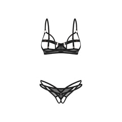Obsessive – Euridia 2-Piece Crotchless Set – Black
