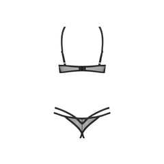 Obsessive – Euridia 2-Piece Crotchless Set – Black