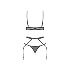 Obsessive – Euridia Lingerie Set 3-pcs – Black
