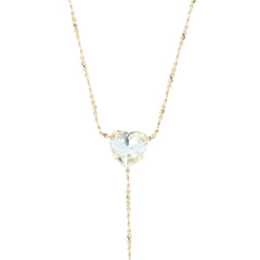 Otazu - Love Anklet Crystal Heart - Transparent