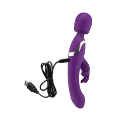 Easytoys Vibe - 2 in 1 Wand Vibrator - Purple