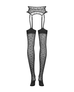 Obsessive - Isinne Garter Stockings - Black
