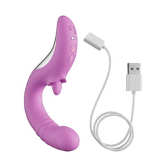 Good Vibes Only - Thrusting Tongue Vibrator - Pink