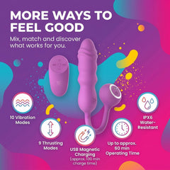 Good Vibes Only - Thrusting Bullet Remote - Pink