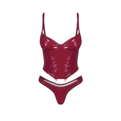 Obsessive - Redya Corset and Thong - Red