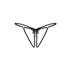 Obsessive - Selisme Crotchless Thong - Black