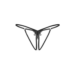 Obsessive - Selisme Crotchless Thong - Black