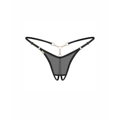 Obsessive - Oxaria Crotchless Thong - Black