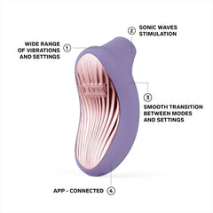 LELO - SONA 3 Clitoral Stimulator - Violet Dusk