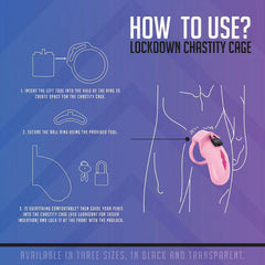 LOCKDOWN - Chastity Cage Large - Pink