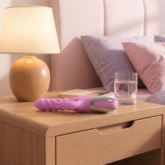 Good Vibes Only - 360° Rotating Thrusting Vibrator - Pink