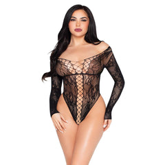 Leg Avenue - Lace Teddy - Black