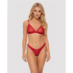Obsessive - Crimessa Lingerie Set - Red