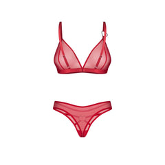 Obsessive - Crimessa Lingerie Set - Red