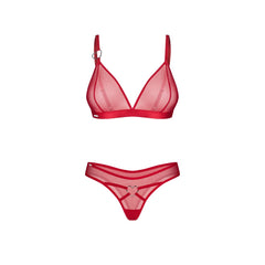 Obsessive - Crimessa Lingerie Set - Red