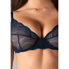 Obsessive - Nightly Lingerie Set 3-pcs - Blue