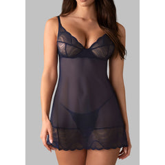 Obsessive - Nightly Chemise Set - Blue