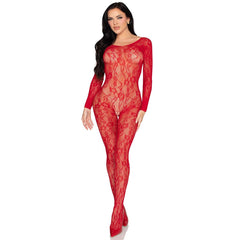 Leg Avenue - Lace Bodystocking - Red