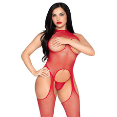 Leg Avenue - Cupless Bodystocking Set - Red