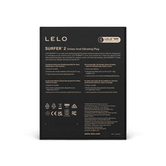 LELO - SURFER 2 Vibrating Anal Plug - Black