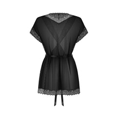 Obsessive - Deina More Peignoir - Black