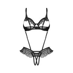 Obsessive - Carrola Crotchless Teddy - Black