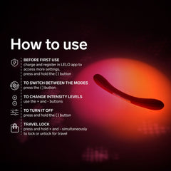 LELO - BOOMERANG Dual Vibrator - Coral Red