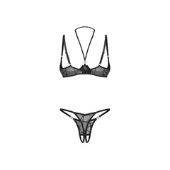 Obsessive - Olianna 2-Piece Open Set - Black