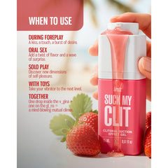 INTT - Suck My Clit Gel Wild Strawberry - 15ml