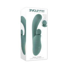 Evolved - Spiral Charm Clitoral Vibrator - Green