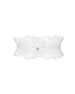 Obsessive - Weddya Garter - White