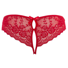 Cottelli Collection - Open Crotch Briefs - Red