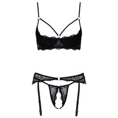 Cottelli Collection - Shelf Bra Set - Black