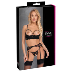 Cottelli Collection - Shelf Bra Set - Black