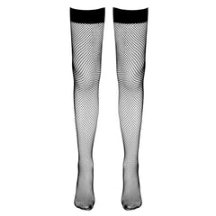 Cottelli Collection - Hold-up Fishnet Stockings - Black