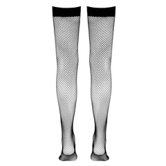 Cottelli Collection - Hold-up Fishnet Stockings - Black