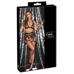 Cottelli Collection - Bondage Lingerie Set - Black