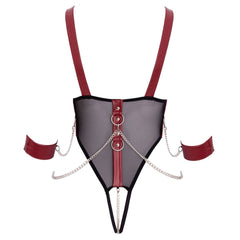 Cottelli Collection - Open Cup Bondage Body - Black