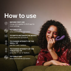 LELO - INA Thrust Dual-Action Massager - Black