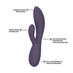 LELO - INA Thrust Dual-Action Massager - Purple Twilight